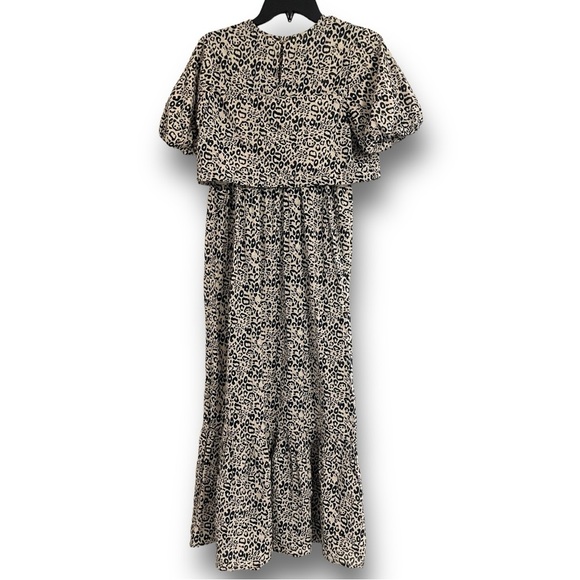 ASOS MATERNITY Leopard Print Short Sleeve Maxi Nursing Dress Women’s 6 - Picture 2 of 7